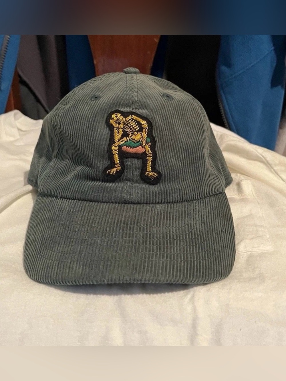 Rowing Blazers Green Corduroy Derry Bones Cap